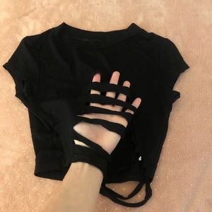 Ripped crop top